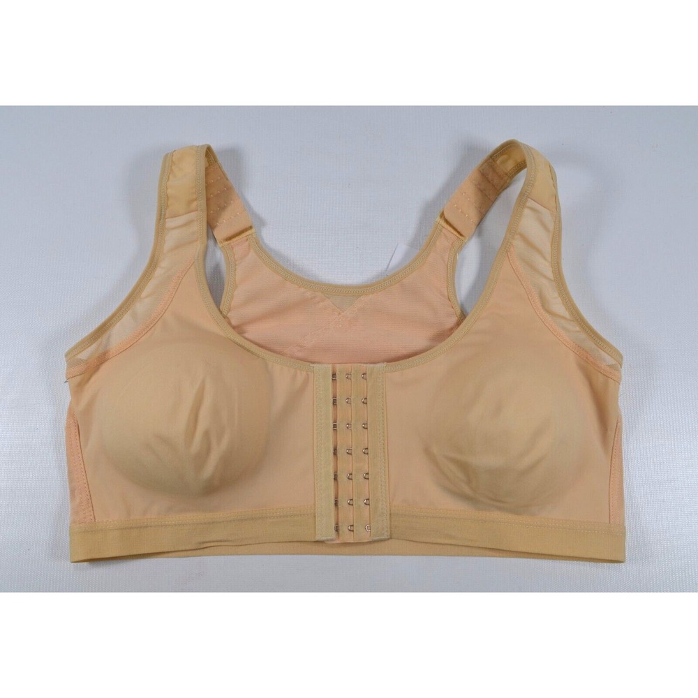 Nwt Embraced Beige Front Hook Bra Size 2XL Cream Color Adjustable Straps